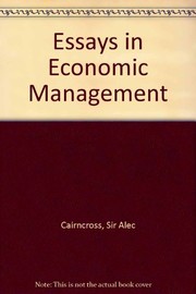 Essays in economic management /