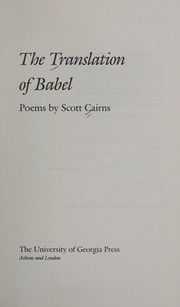 The translation of babel : poems /