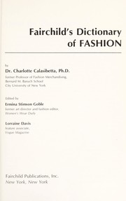 Fairchild's dictionary of fashion /