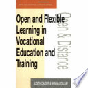 Open and flexible learning in vocational education and training /