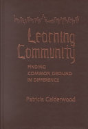 Learning community : finding common ground in difference /