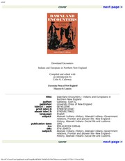Dawnland encounters : Indians and Europeans in Northern New England /