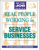 Real people working in service businesses /