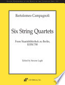 Six string quartets from Staatsbibliothek zu Berlin, KHM 780 /
