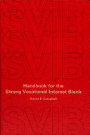 Handbook for the Strong vocational interest blank /