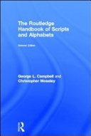 The Routledge handbook of scripts and alphabets /
