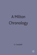 A Milton chronology /