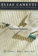 Notes from Hampstead : the writer's notes, 1954-1971 /