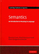 Semantics : an introduction to meaning in language /