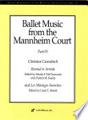 Ballet music from the Mannheim court.