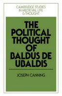 The political thought of Baldus de Ubaldis /