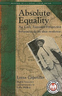 Absolute equality : an early feminist perspective = Influencias de las ideas modernas /