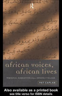 African voices, African lives : personal narratives from a Swahili village /