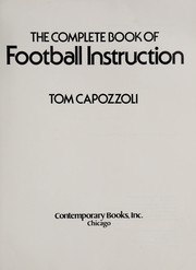 The complete book of football instruction /