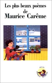 Les plus beaux poèmes de Maurice Carême.