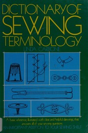 Dictionary of sewing terminology /