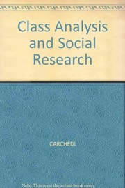 Class analysis and social research /