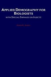 Applied demography for biologists with special emphasis to insects  /