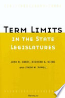 Term limits in the state legislatures /