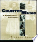 Country music : a biographical dictionary /