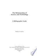 The relationship of science and technology : a bibliographic guide.