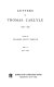Letters of Thomas Carlyle, 1826-1836 /