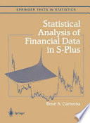 Statistical analysis of financial data in S-PLUS /