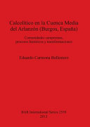 Calcolítico en la cuenca media del Arlanzón (Burgos, España) : comunidades campesinas, procesos históricos y transformaciones /