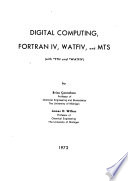 Digital computing and numerical methods : [with FORTRAN-IV, WATFOR and WATFIV programming] /
