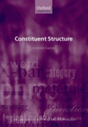 Constituent structure /