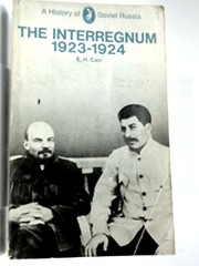 The interregnum 1923-1924 /