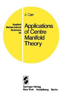 Applications of centre manifold theory /