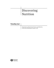 Discovering nutrition /