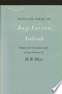 Selected poems of Jorge Carrera Andrade /