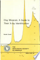 Clay minerals : a guide to their X-ray identification.