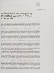 A guidebook for mitigating disruptive WiFi interference at airports /