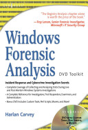 Windows forensic analysis : DVD toolkit /