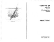 The fate of place : a philosophical history /