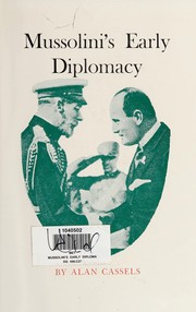 Mussolini's early diplomacy.