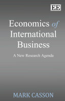 Economics of international business : a new research agenda /