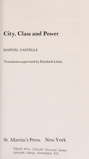 City, class, and power /