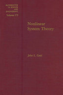 Nonlinear system theory /