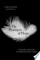 The practices of hope : literary criticism in disenchanted times /