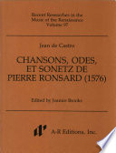 Chansons, odes, et sonetz de Pierre Ronsard : 1576 /