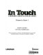 In touch : a beginning American English series : student's book /