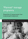 "Planned" teenage pregnancy : perspectives of young parents from disadvantaged backgrounds /