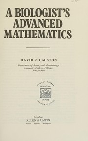 A biologist's advanced mathematics /