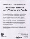 Interaction between heavy vehicles and roads /