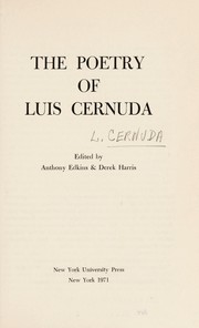 The poetry of Luis Cernuda /