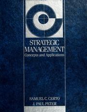 Strategic management : concepts and applications /